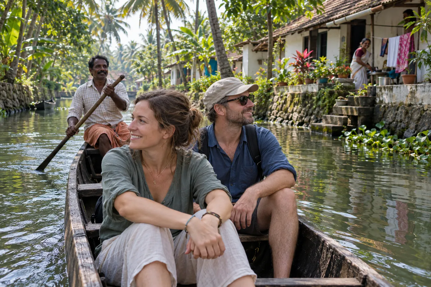Canoe Ride — Village Canals — Kerala
