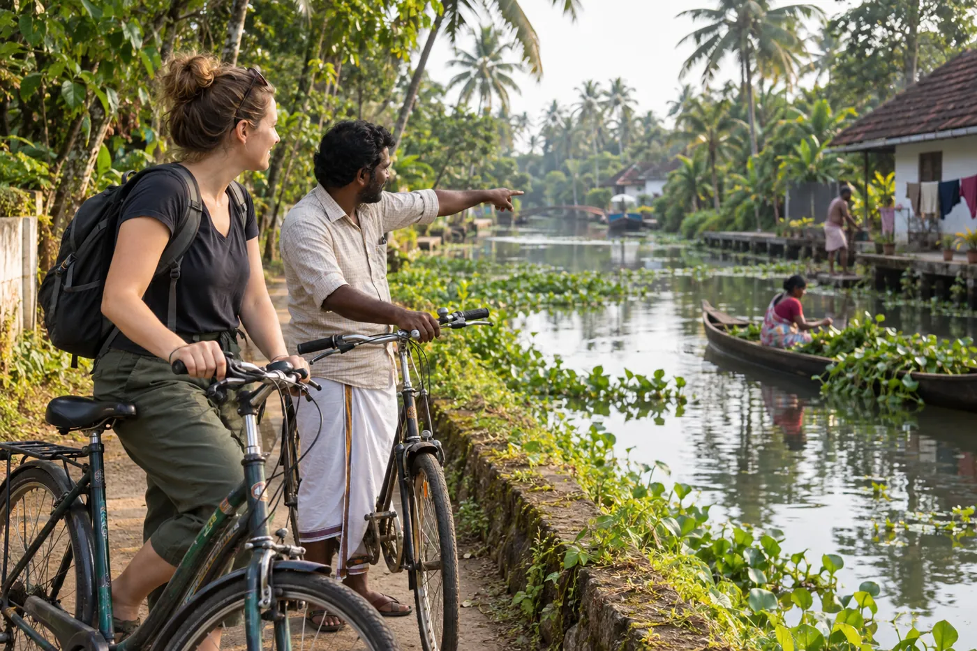 Backwater Cycle & Paddle Trail — Kerala