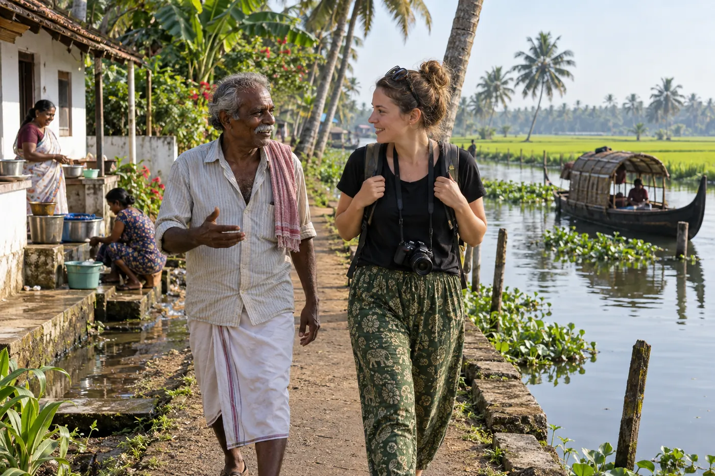 Village Walk — Kuttanad — Kerala