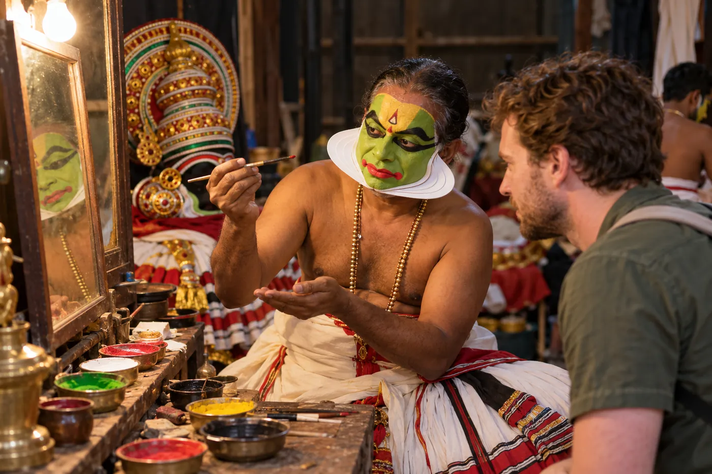 Kathakali Makeup Workshop — Kerala