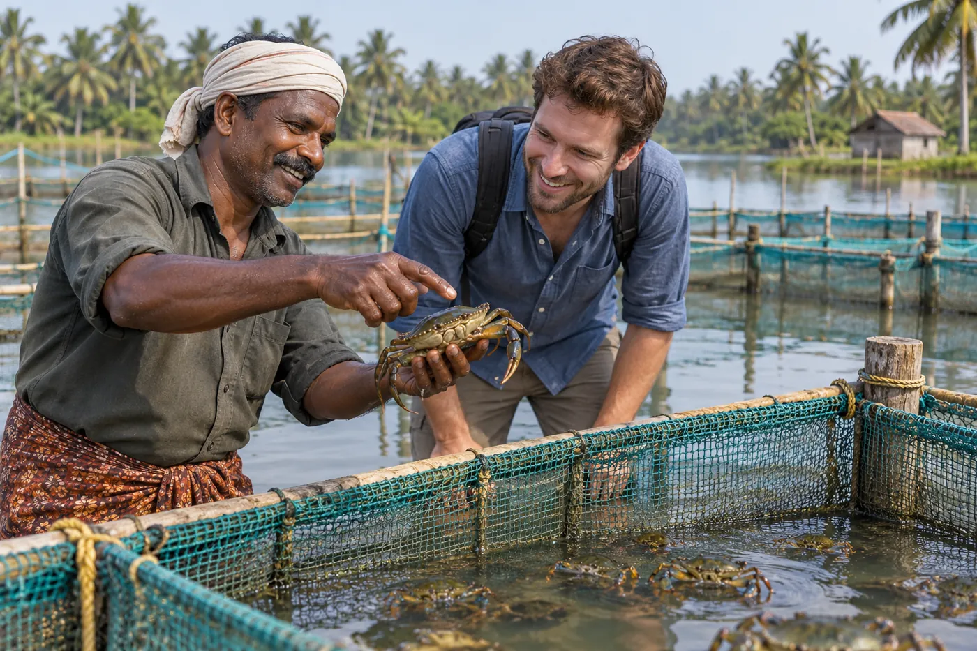 Crab Farming Visit — Kerala