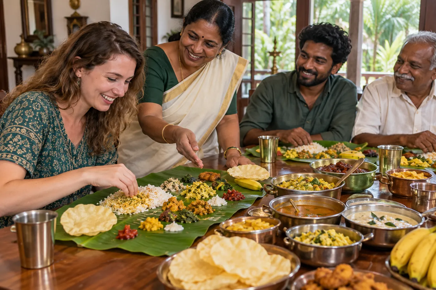 Banana Leaf Sadya Experience — Kerala