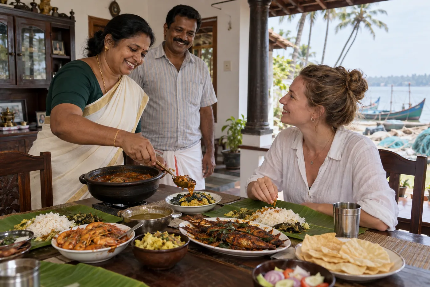 Home-Hosted Seafood Lunch — Kerala