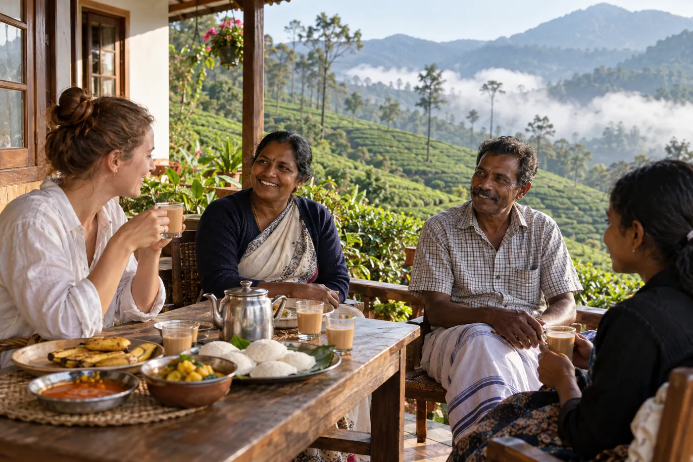 Tea Estate Breakfast — Munnar — Kerala