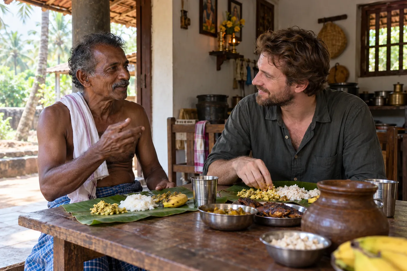 Toddy Tapper's Home Breakfast — Kerala