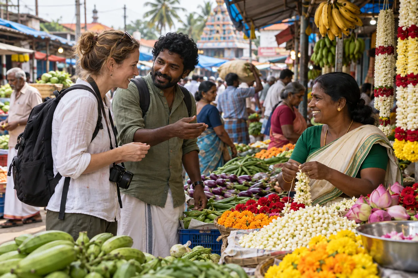 Market Walk — Local Town Market — Kerala