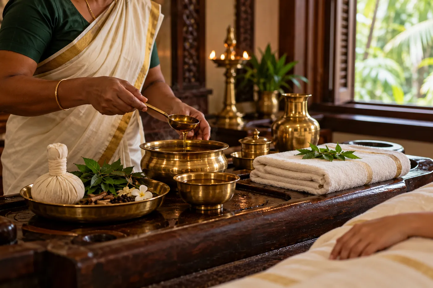 Abhyanga full-body oil massage